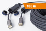 PANZERKABEL DisplayPort Kabel 8K 60Hz armiert mit Steckerschutz 100m