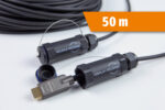 PANZERKABEL HDMI Kabel 4K 60Hz armiert mit Steckerschutz 50m
